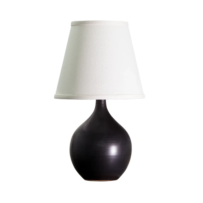 Black Matte One Light Table Lamp from the Scatchard Collection