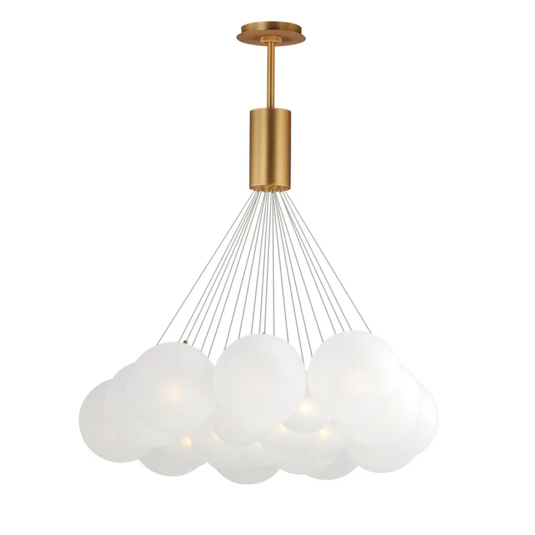 Gold LED Pendant from the Burst Collection