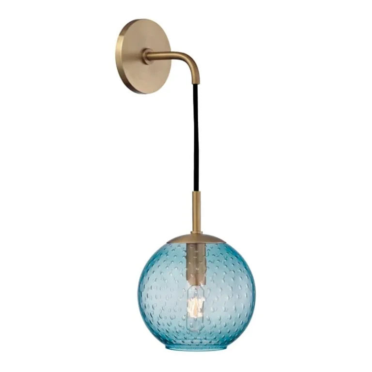 Rousseau 14" Wall Sconce in Aged Brass