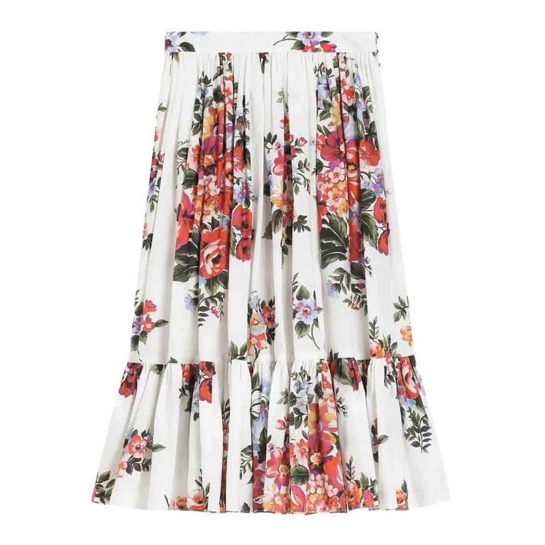 Dolce & Gabbana Jr Jupe Midi - Multicolore