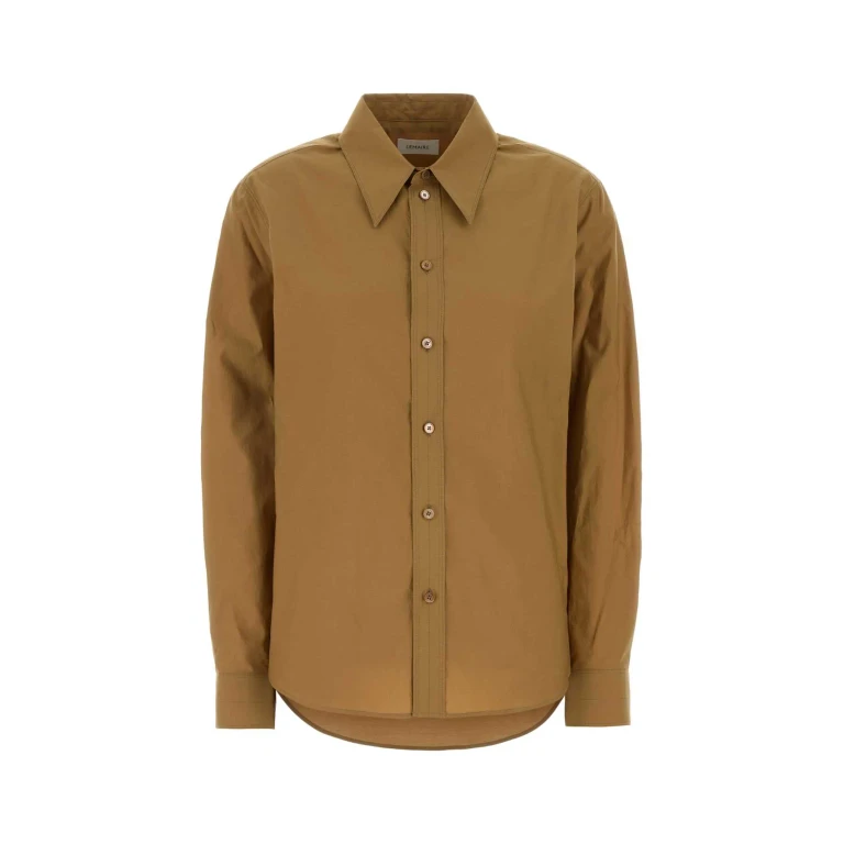 Lemaire Camel Poplin Shirt