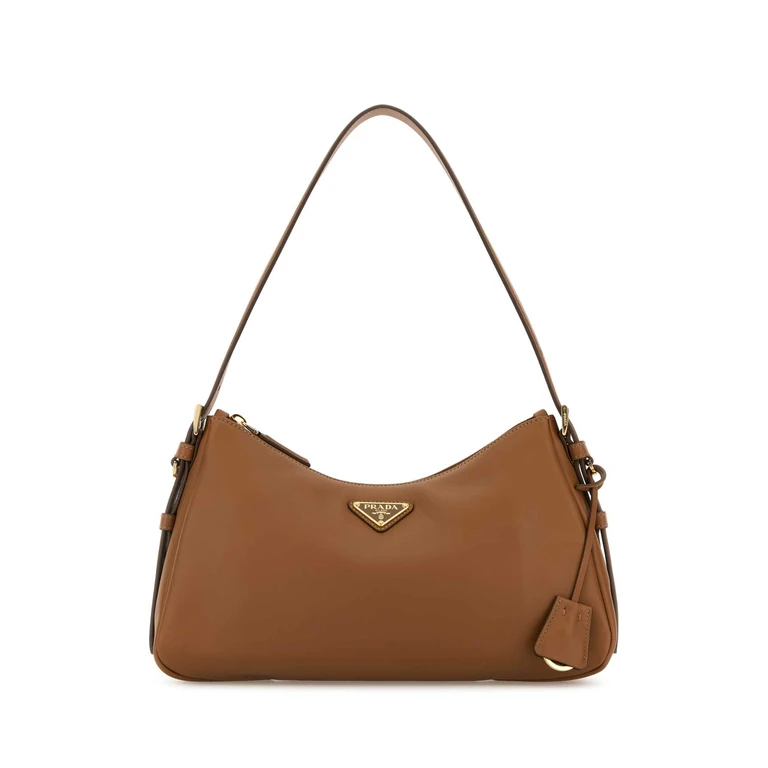 Camel Leather Medium Aimãe Shoulder Bag Caramel 0 Vitello Borse A Mano - Women
