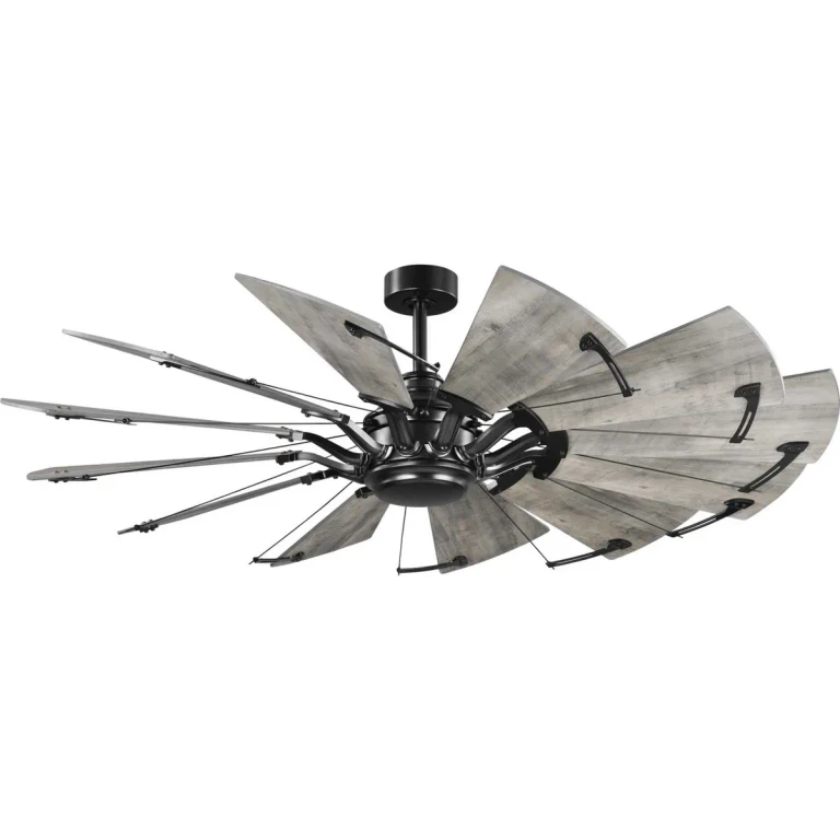 Matte Black 60" Ceiling Fan from the Springer Collection