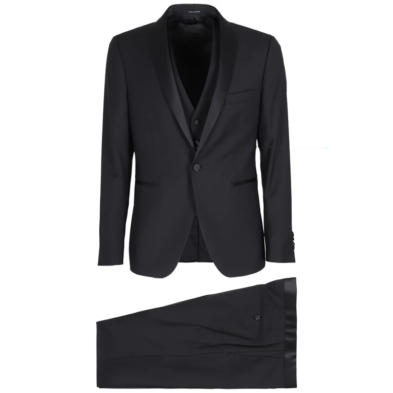 Tagliatore Bruce Smoking Blue Lana Vergine Abito - Men