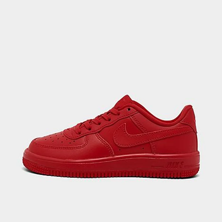 Nike Little Kids Force 1 Casual Shoes in University Red/University Red/Black Size: 1.0