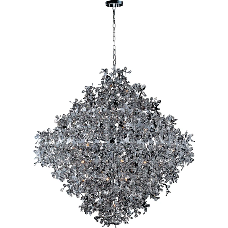 Polished Chrome 21 Light Pendant from the Comet Collection