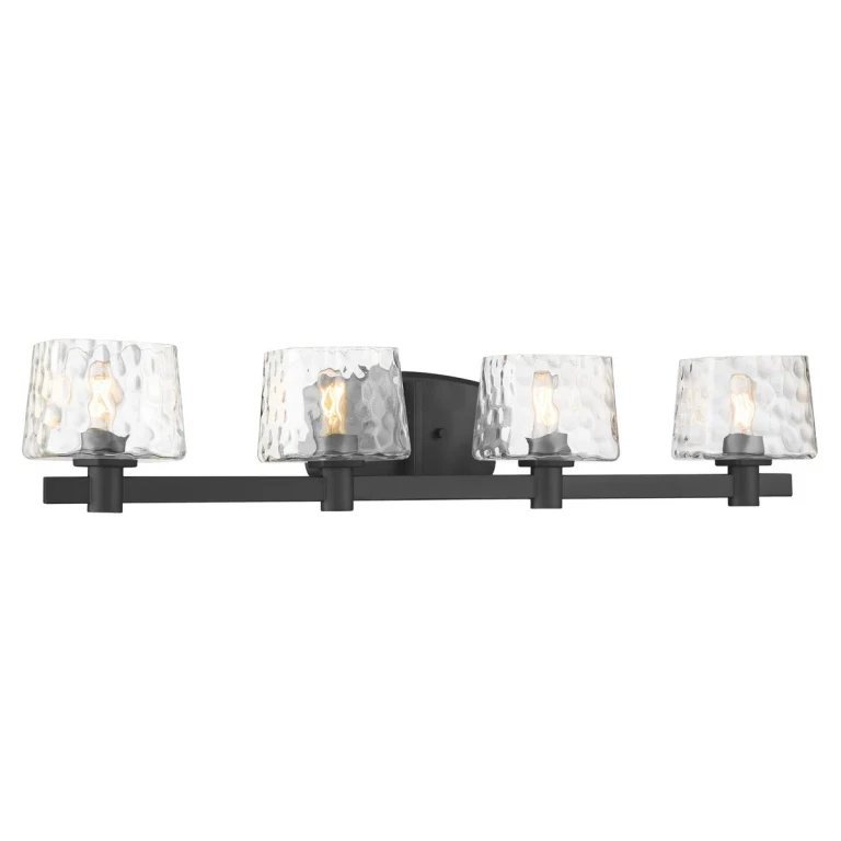 Coal Four Light Bath Vanity from the Drysdale Collection