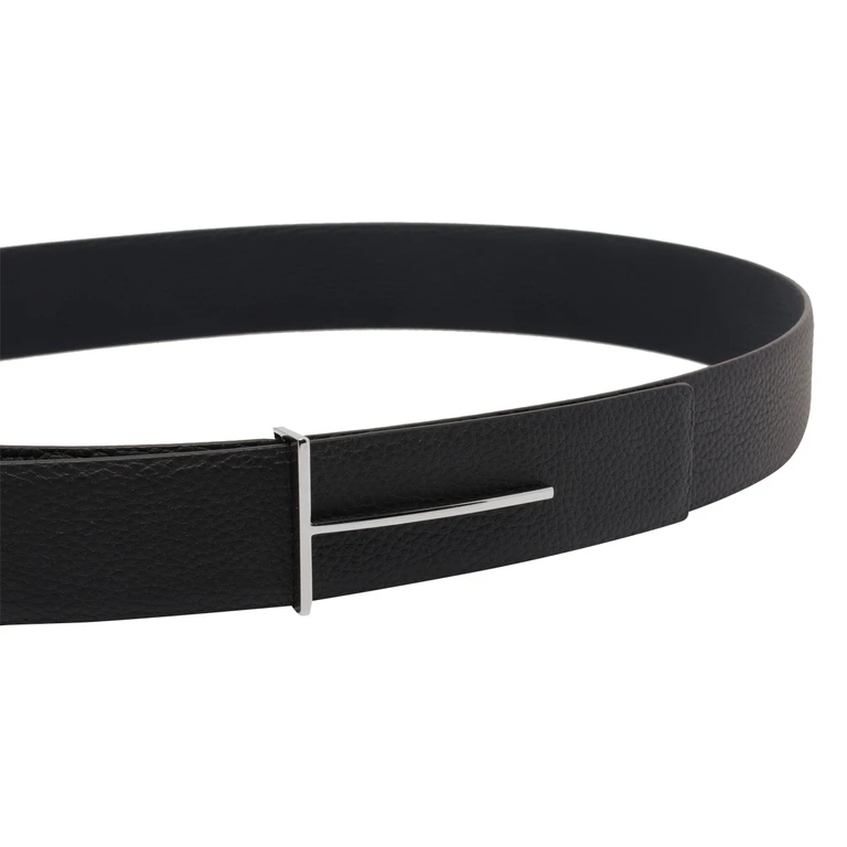 Tom Ford Belts Blue Calf Leather - Men