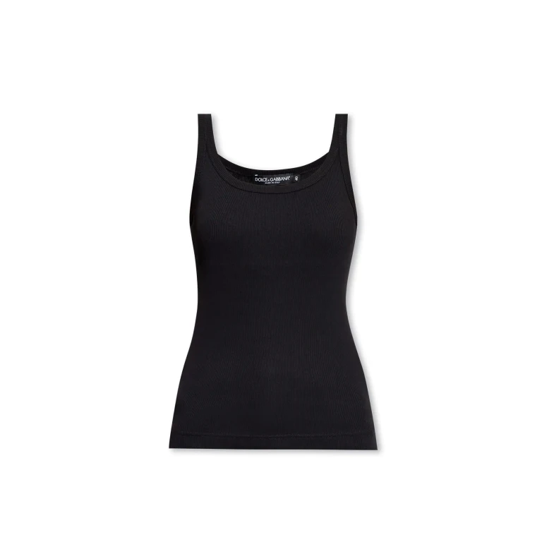 DOLCE & GABBANA Ribbed tank Top Female 42 (F8U09TFU7AV_N0000)