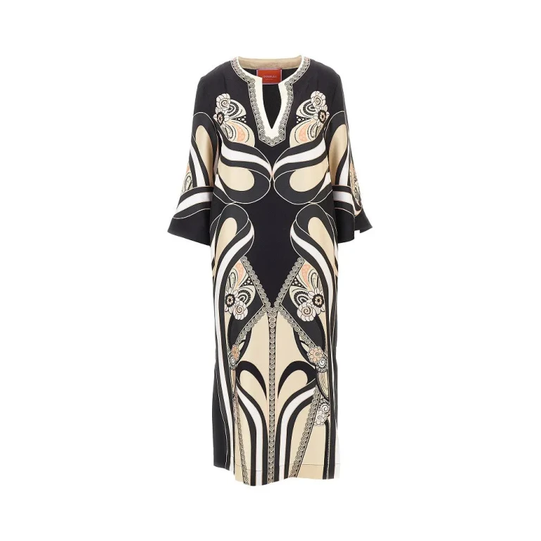 LA DOUBLE J Silk twill midi kaftan Woman M