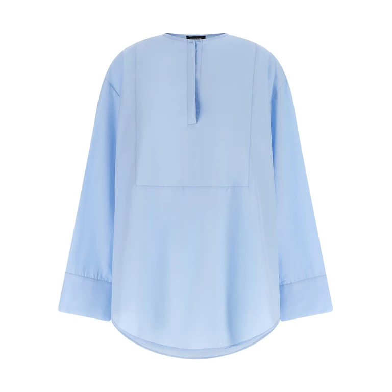 Fabiana Filippi Poplin Shirt Light Blue Cotton Shirt, Blouse - Women