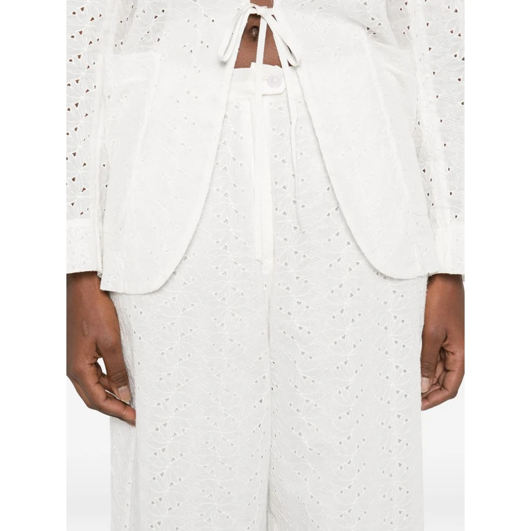 Forte Forte Forte Trousers White Cotton - Women