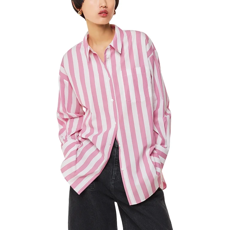Whistles Cotton Striped Oversized Shirt