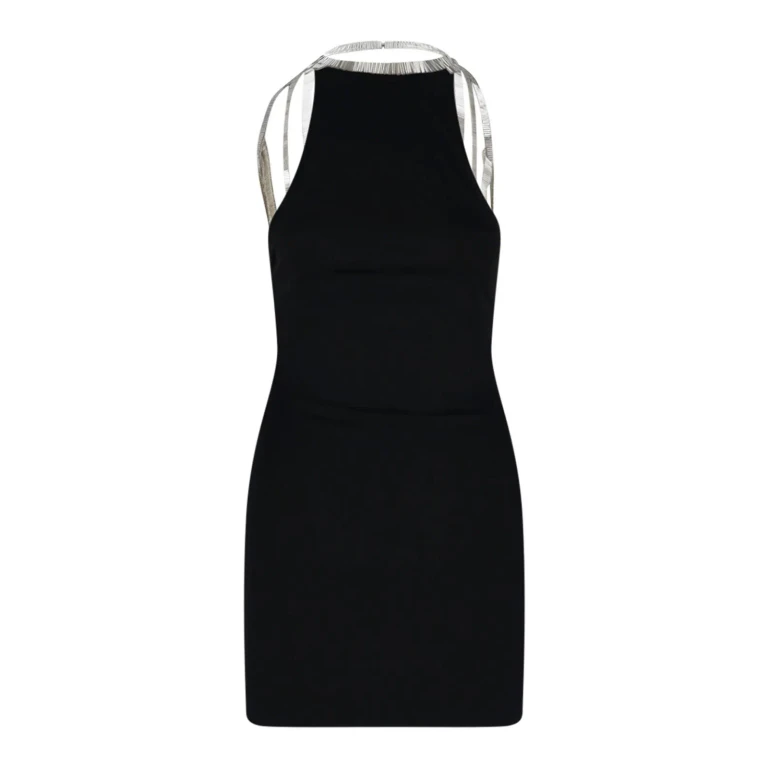 Vestido corto con cuello halter The Attico