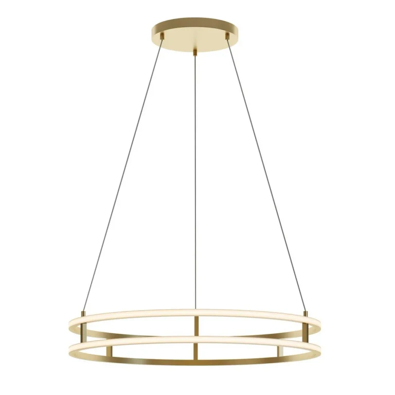 Gold LED Pendant from the Gemini Collection