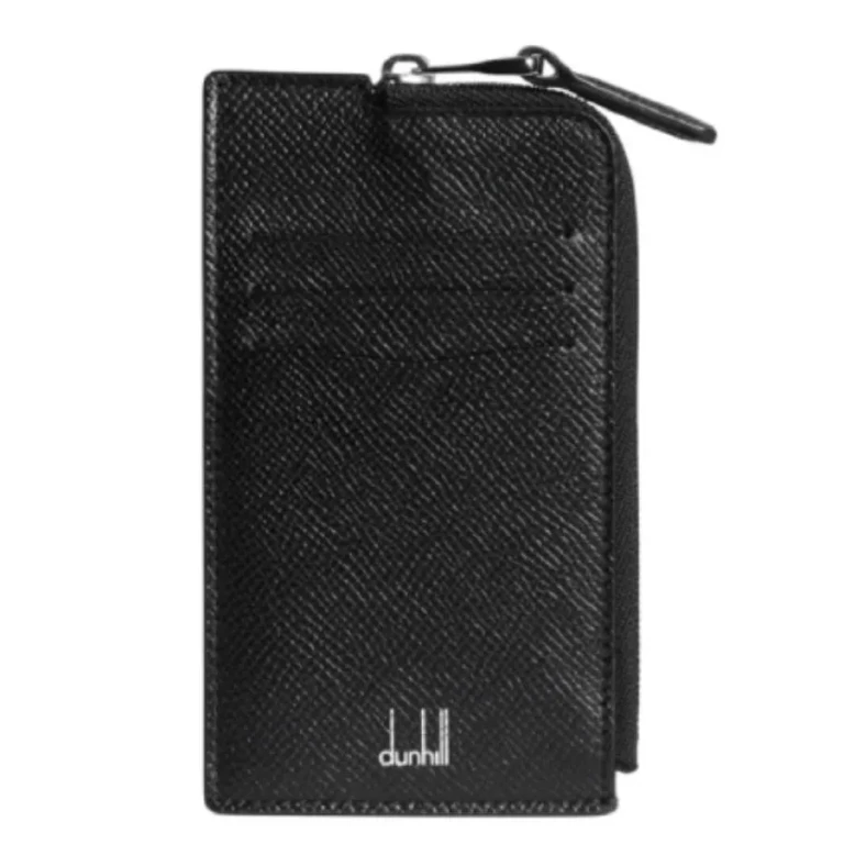 Dunhill Cadogan Leather Zip Card Holder