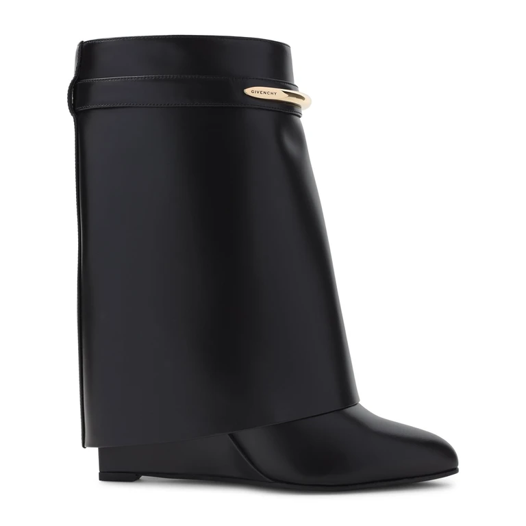 Givenchy Shark Pinch Ankle Boot Black Leather - Women