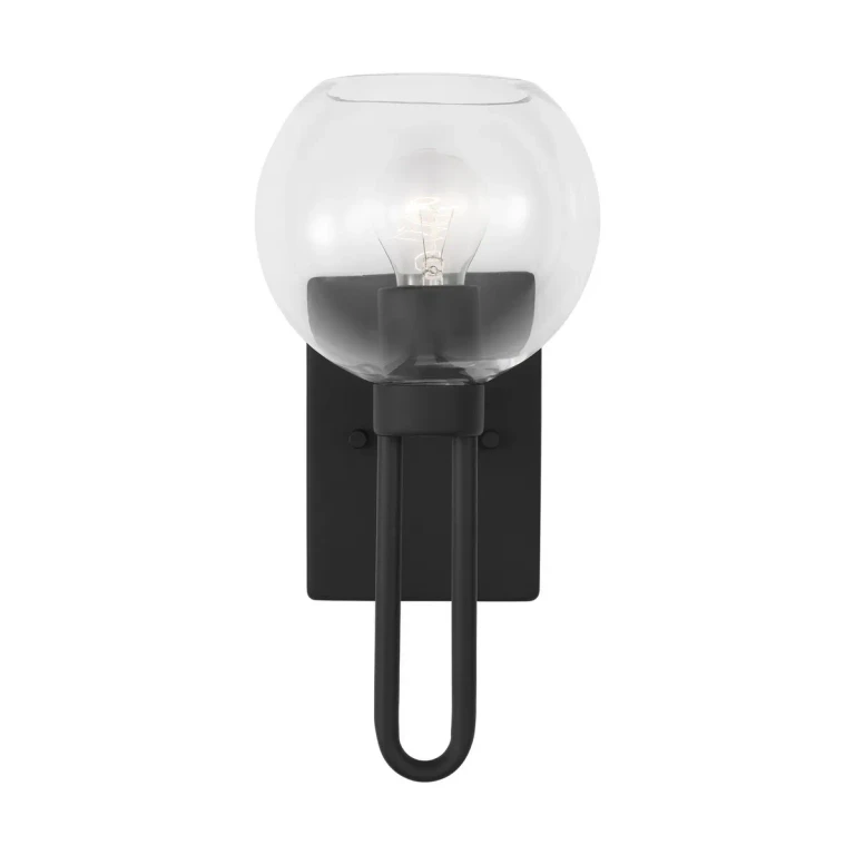 Codyn 1-Light Bathroom Vanity Light in Midnight Black