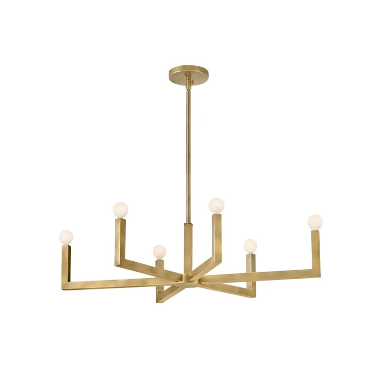 Heritage Brass LED Linear Pendant from the Ezra Collection