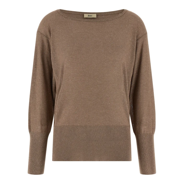 Pull Col Rond - Marron