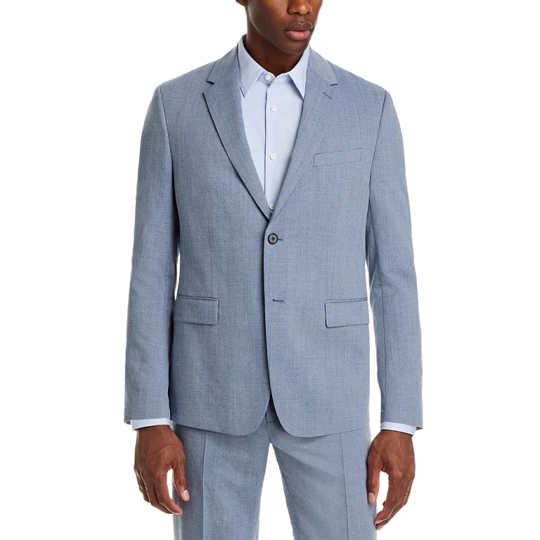 Theory Chambers Melange Solid Slim Fit Suit Jacket in Soft Tailoring
