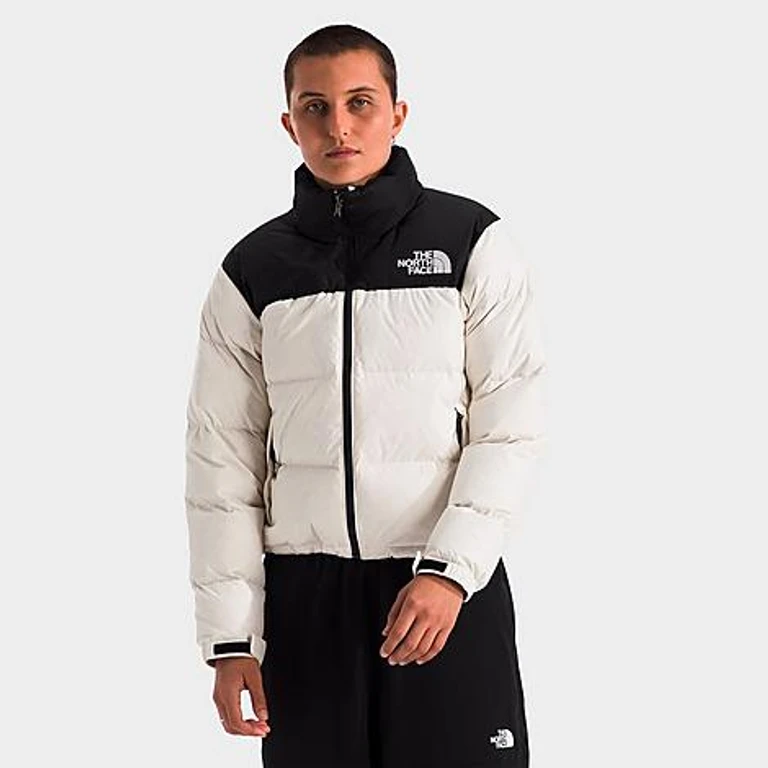 The North Face Women's 1996 Retro Nuptse Jacket in White Dune/TNF Black Size: XS