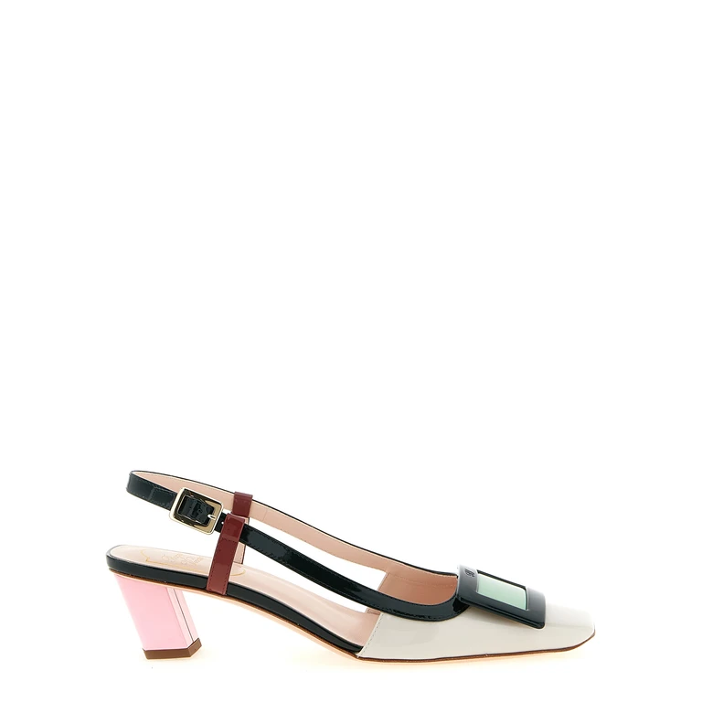 Roger Vivier Multicolor Calfskin Mid Heel Pumps - Women