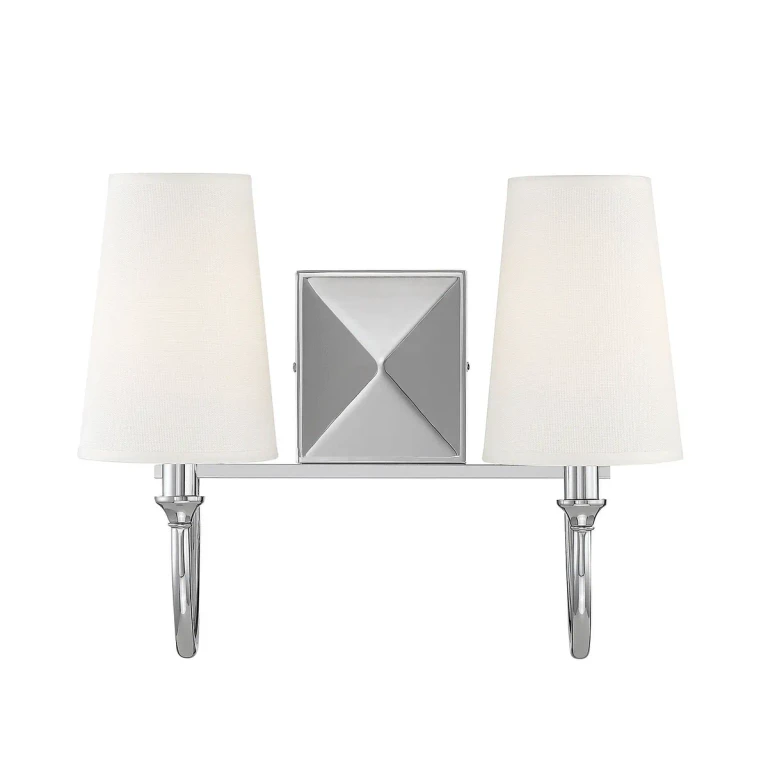 Savoy House Cameron 2-Light Bathroom Vanity Light in Polished Nickel - 8-2542-2-109