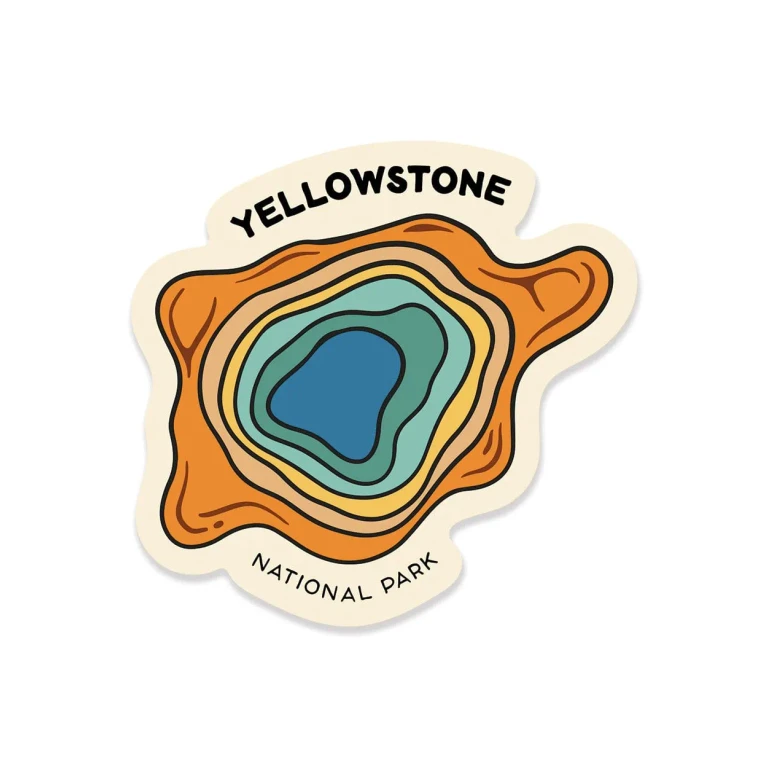 Yellowstone Grand Prismatic Spring | Sticker