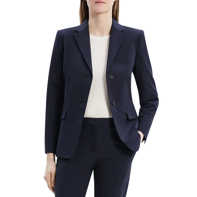 Theory Single Breasted Slim Fit Blazer