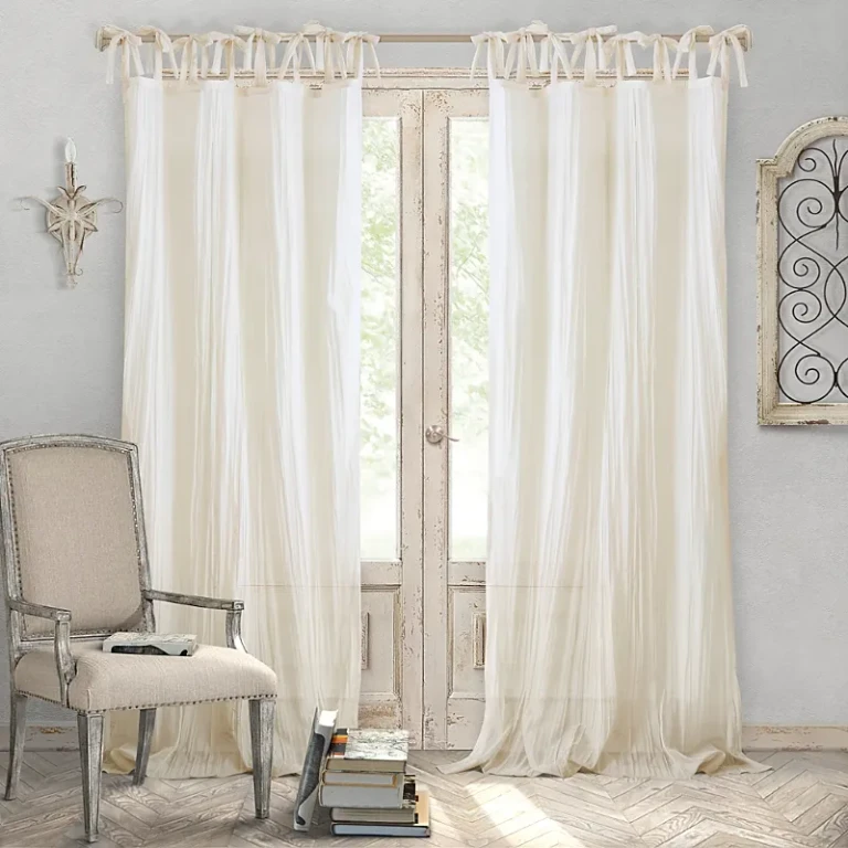 Elrene Home Fashions Jolie Semi-Sheer Pleated Curtain Panel, 52 x 84