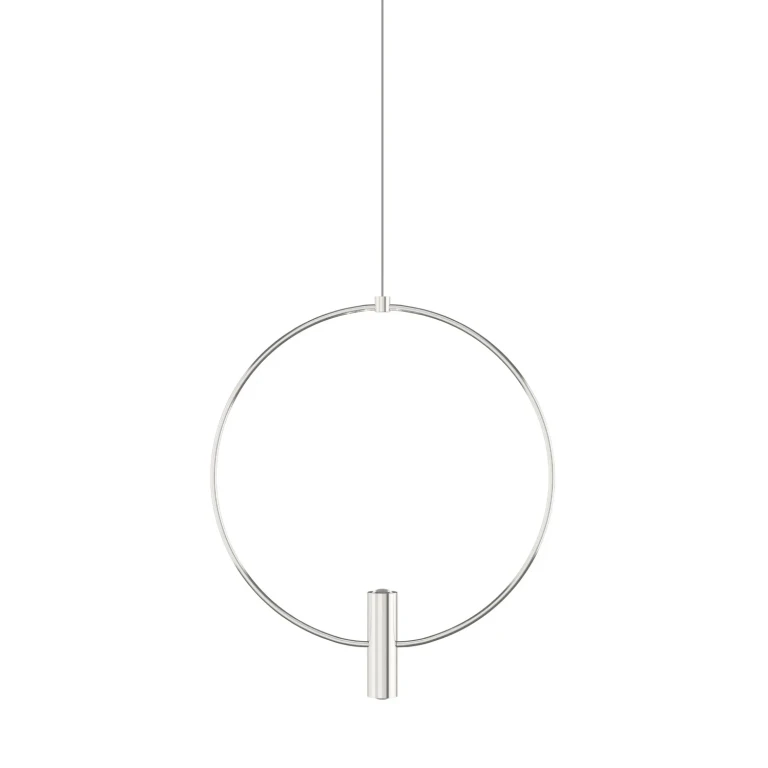 Satin Nickel LED Pendant from the Layla Collection