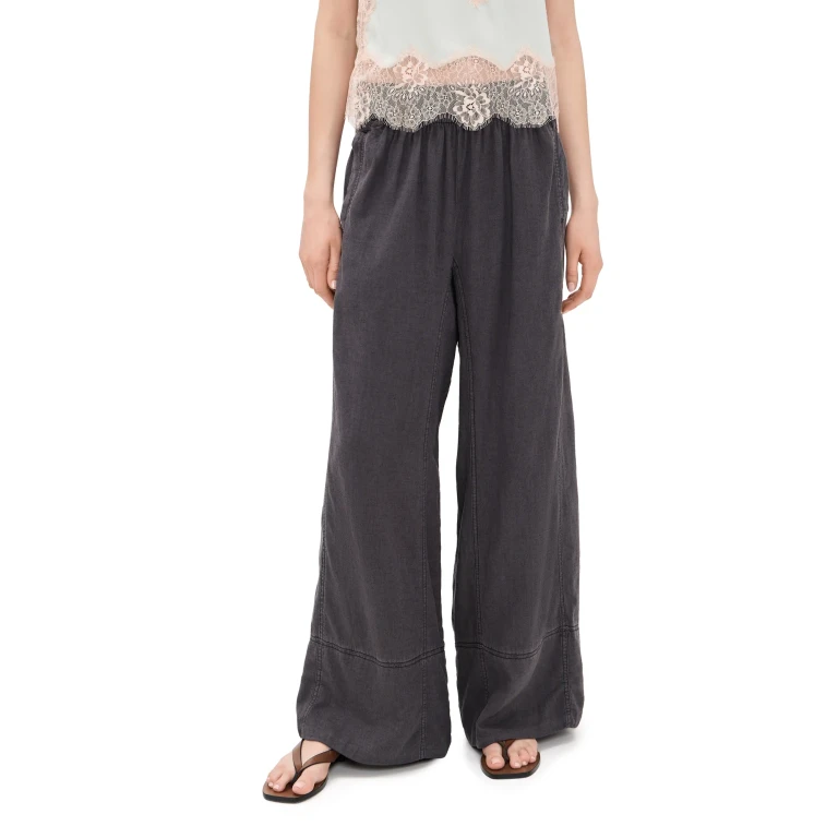 Free People Days End Pull On Pants Black XL