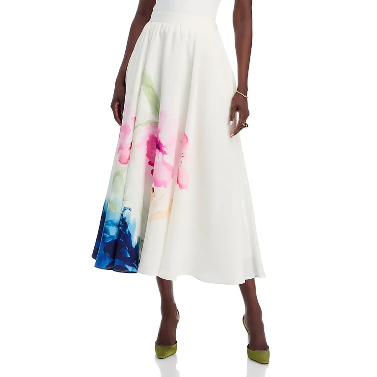 Elie Tahari The Layla Floral Skirt
