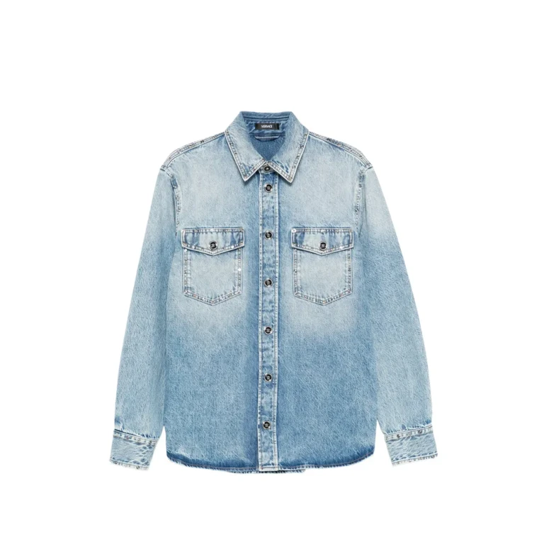 Camicia Versace con tasca borchiata