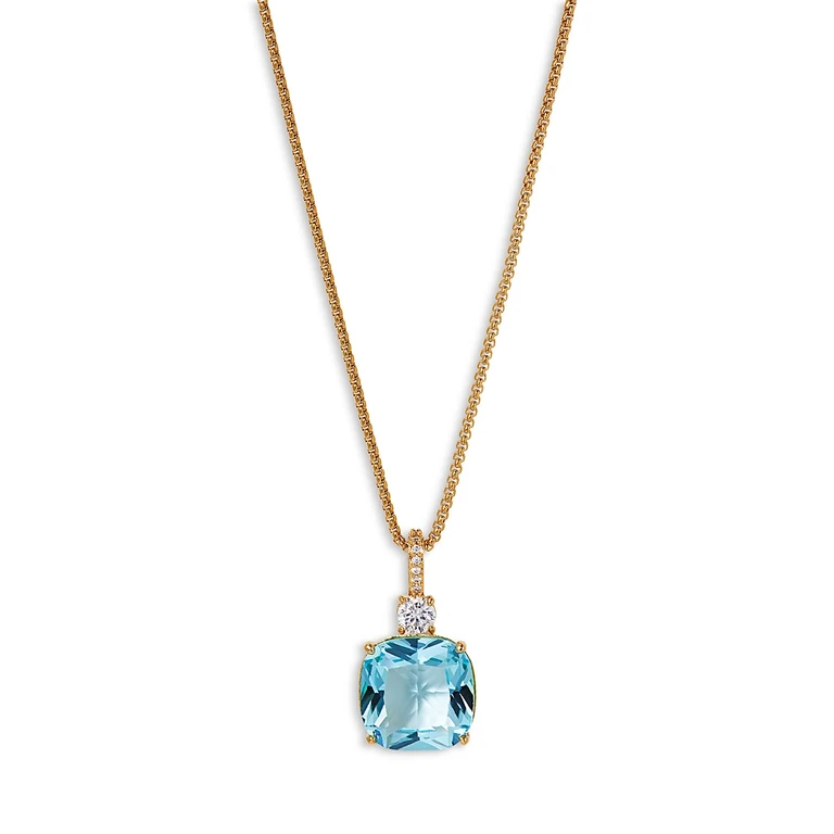 Nadri Macaron Cubic Zirconia Pendant Necklace in 18K Gold Plated, 16-18