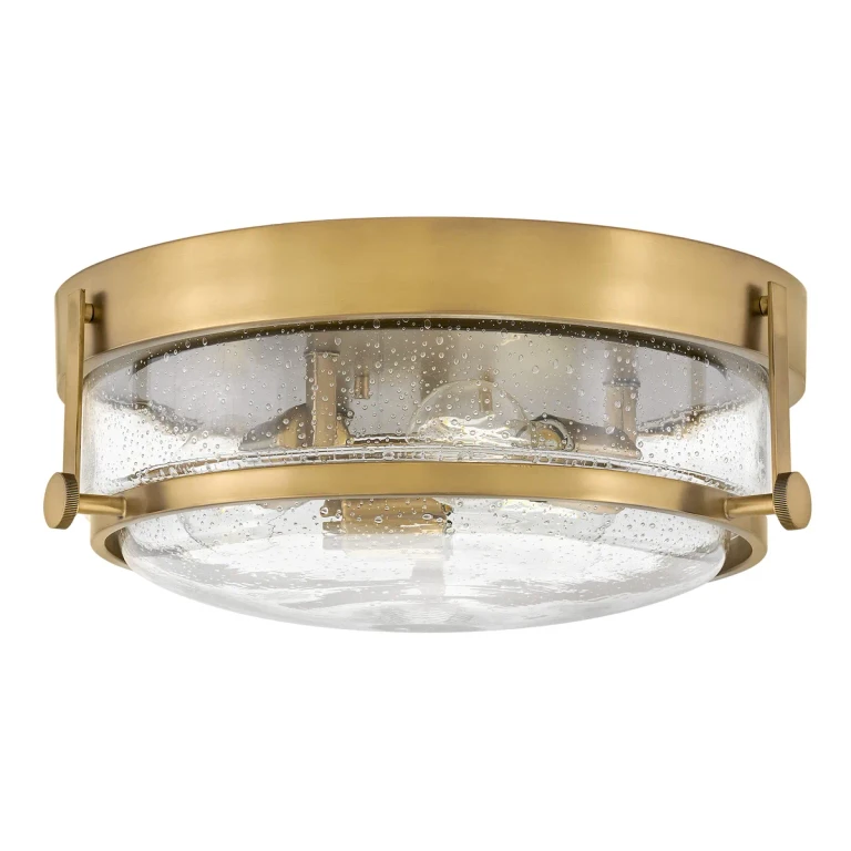 Heritage Brass LED Flush Mount from the Harper Collection