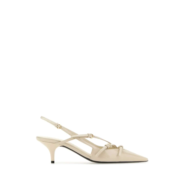 Miu Miu Ivory Leather Pumps
