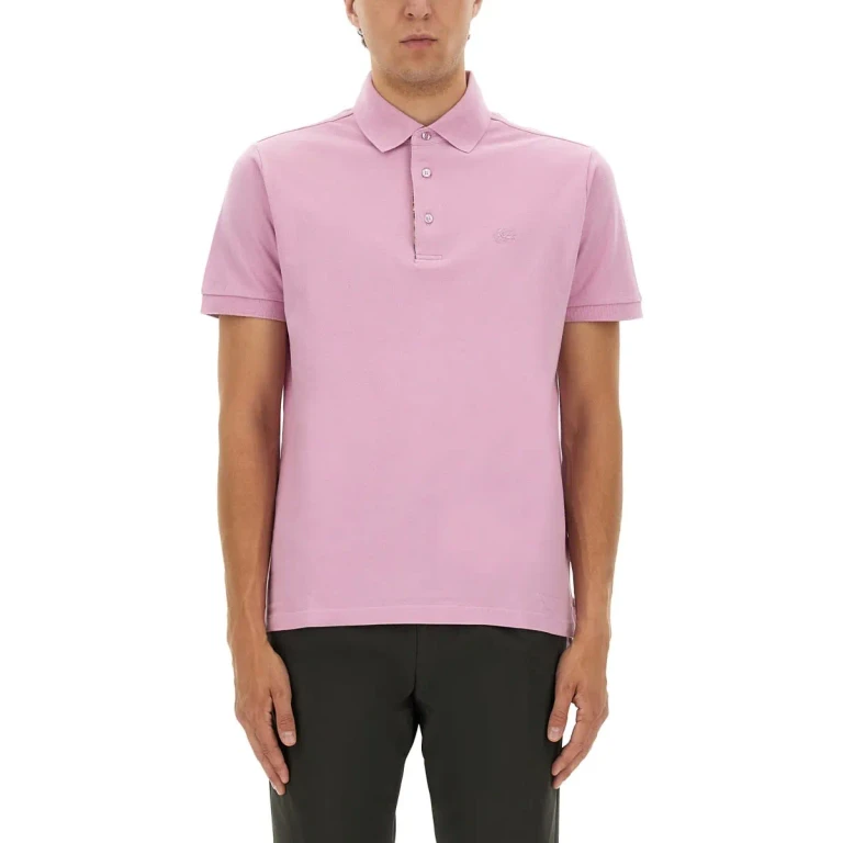 Etro Cotton Polo Shirt With Pegasus