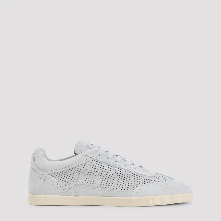 Kiton Sneakers White Suede Calf Leather Rubber Shoe - Men