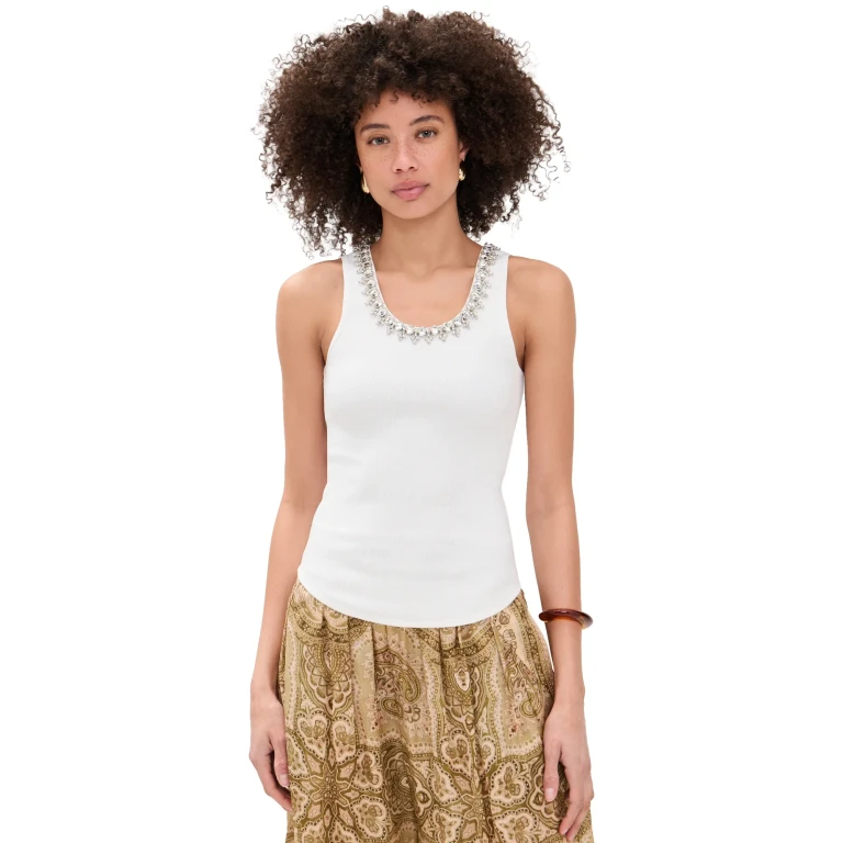 Zimmermann Embellished Tank Ivory 4