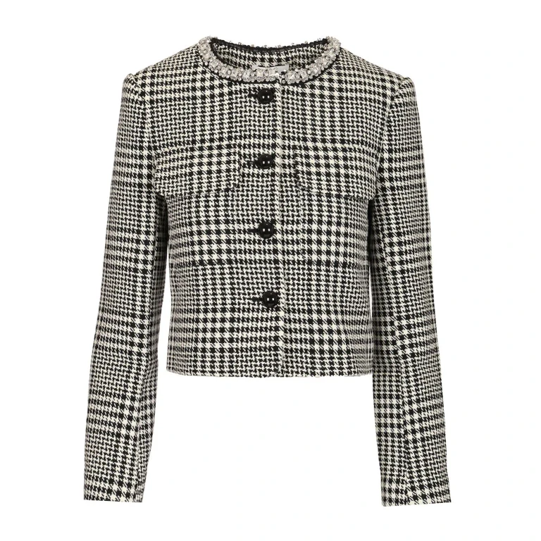 Jacket Woman color White (PF25111JBWBLACKANDWHITE)