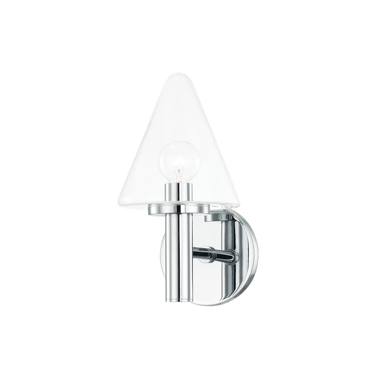 Polished Chrome Bathroom Vanity Light from the Connie Collection