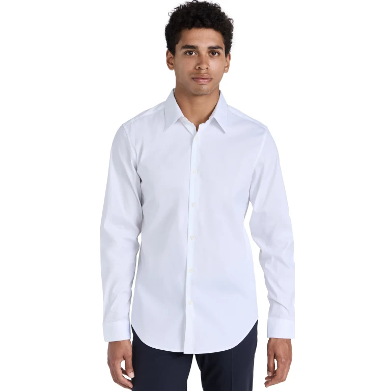 Theory Sylvain Button Down in Wealth