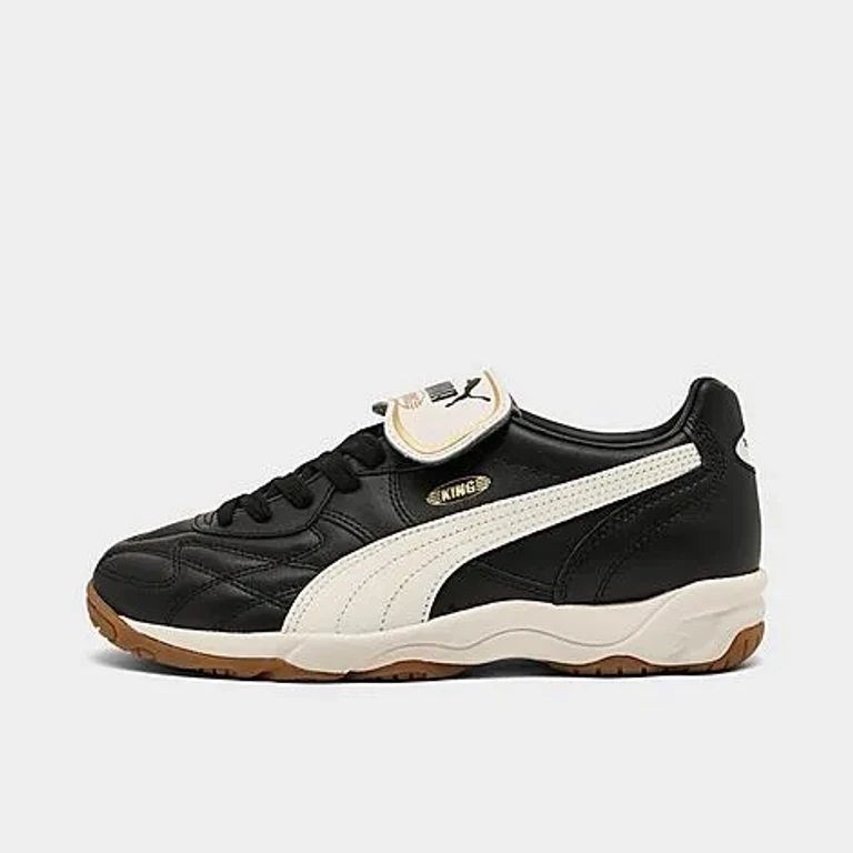 Big Kids Puma King Indoor Casual Shoes in Black Size: 4.0