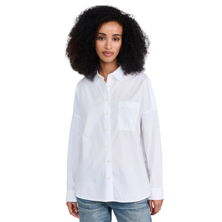 Alex Mill Jo Shirt in Paper Poplin Mary's Rose L