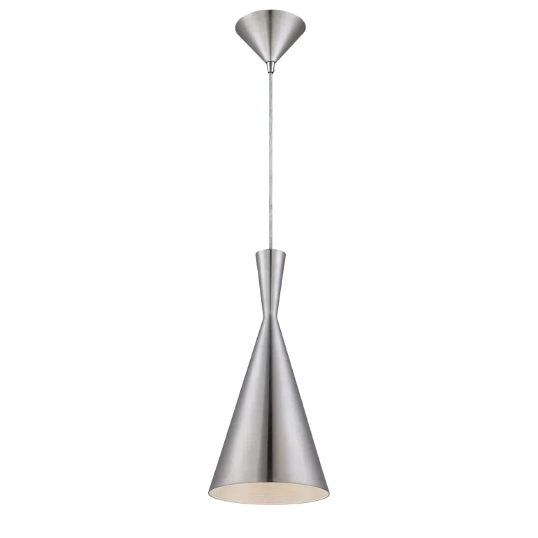 Brushed Nickel One Light Pendant from the Bronx Collection