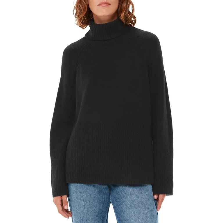 Whistles Textured Turtleneck Sweater