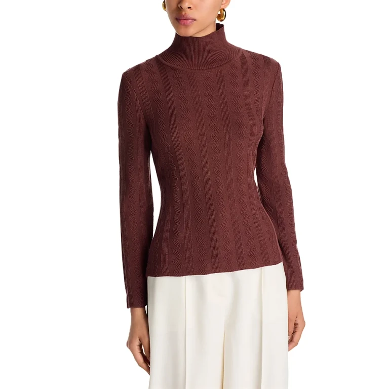 Misook Mock Neck Sweater