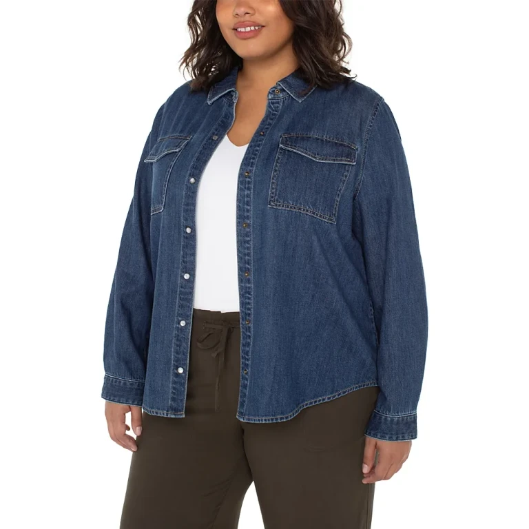 Long Sleeve Button Front Shirt